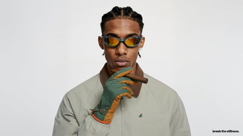 Break the Stillness · by Allar Haltsonen · studio portrait, glasses edit, gloves