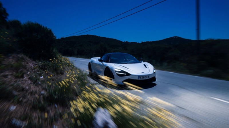 NB Pro Road Test · by Allar Haltsonen · automotive motion, blue hour, roadside flowers