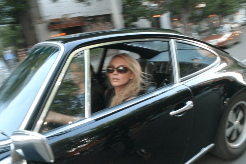 Departure Blur · by Jamey Gannon · sports car, motion blur, blonde driver