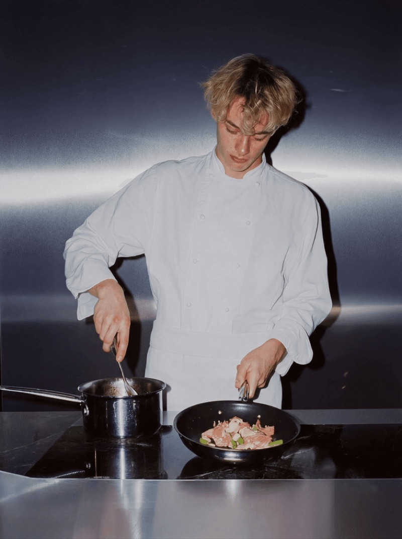Kitchen Flash · by Jamey Gannon · chef portrait, kitchen counter, direct flash