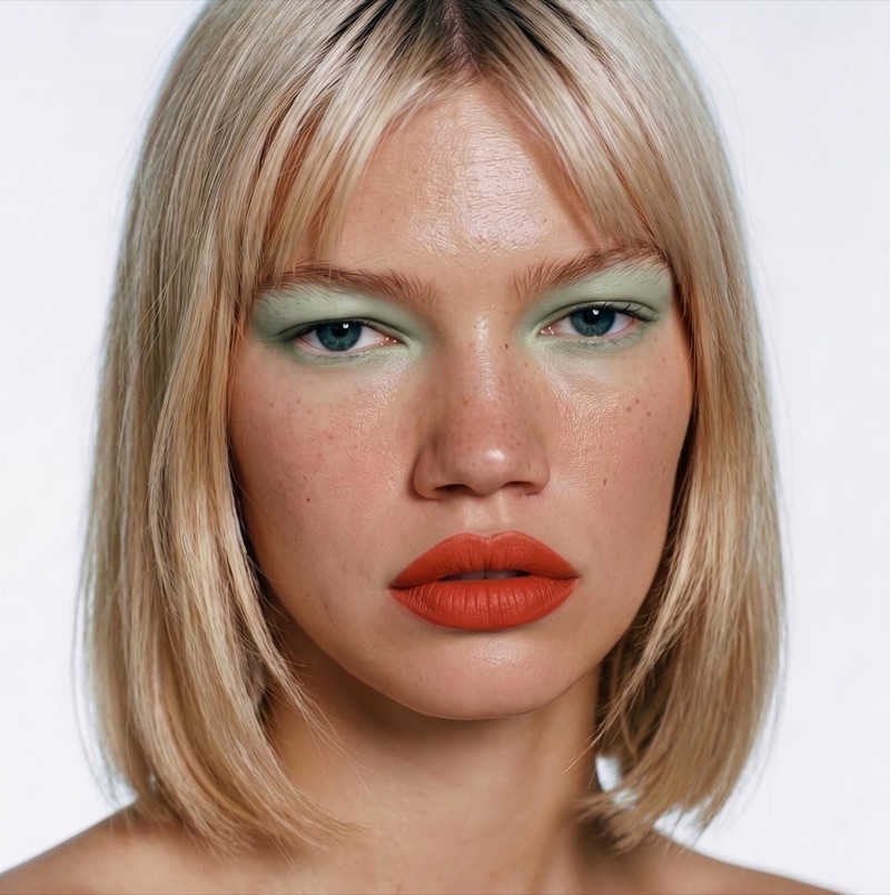 Girl Mattes · by Laura Dunkelmann · beauty portrait, matte makeup, blonde bob