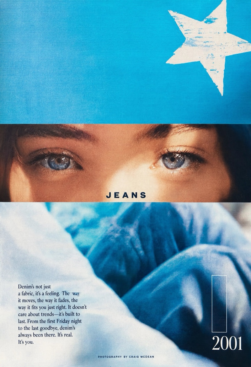 Denim Feeling · by lost in latency · denim campaign, blue textile, eye crop