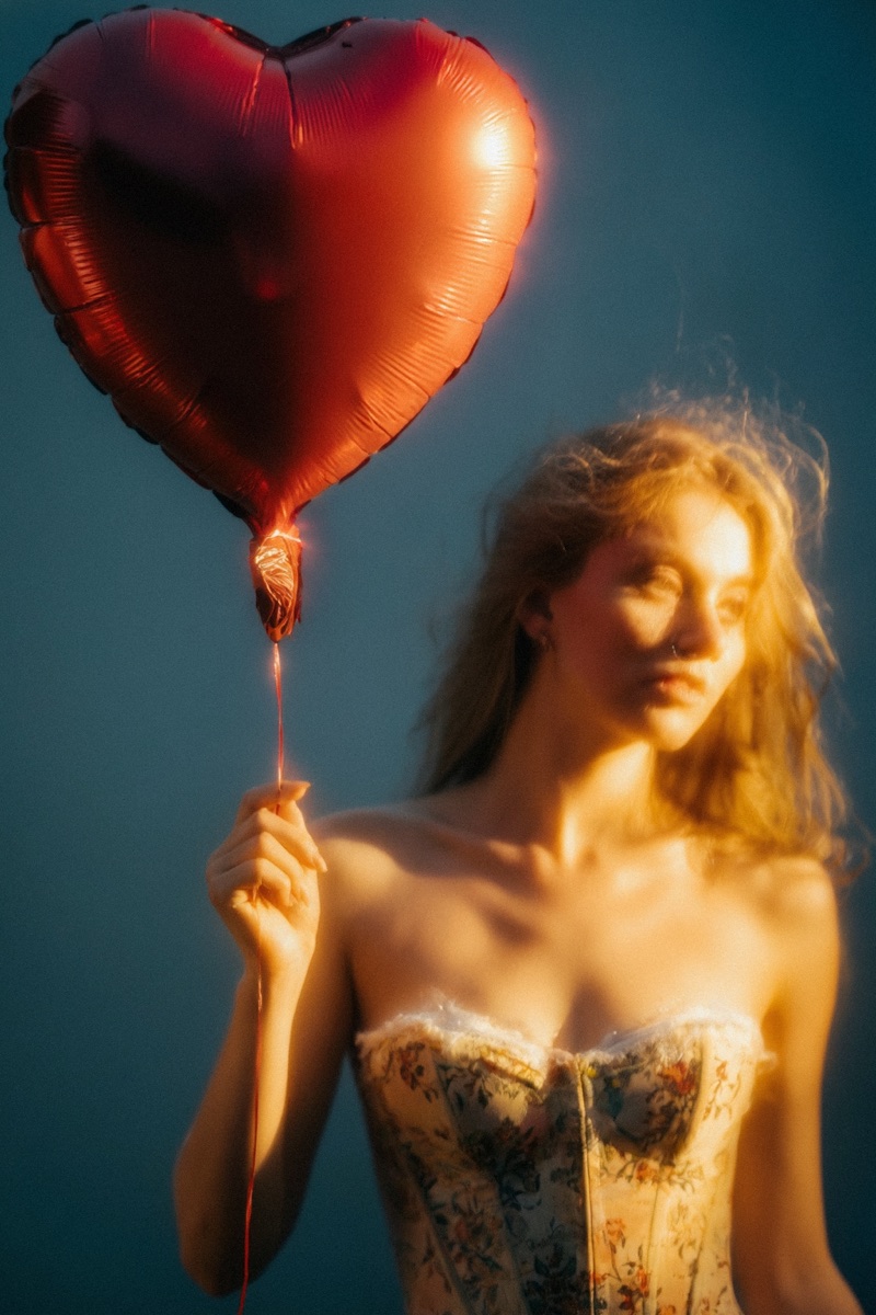 Heart Float · by RABBAI · heart balloon, soft focus, warm light