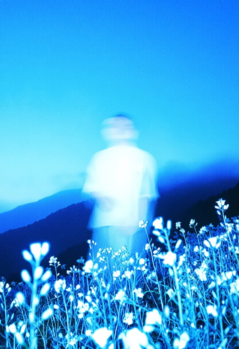 Blue Apparition · by 6vidit9 · blue wash, wildflowers, motion blur